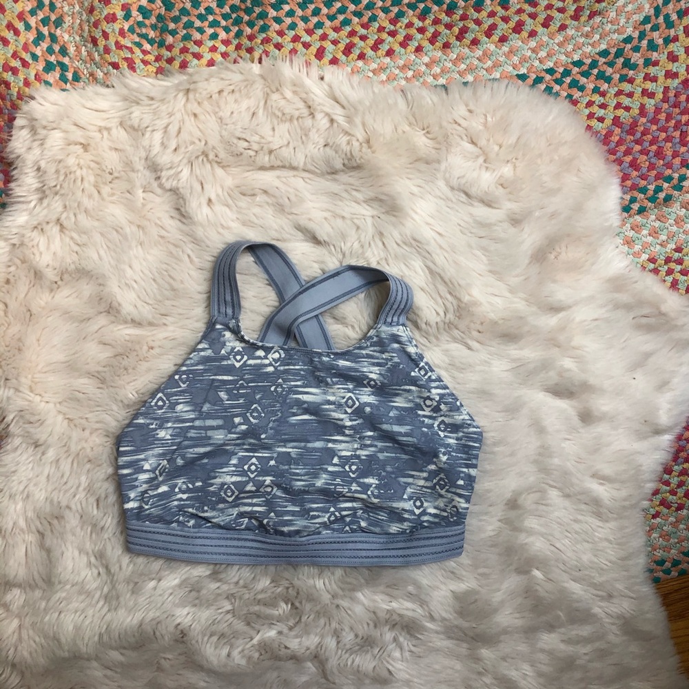 Free People Blue Practice Makes Perfect Sports Bra - Picture 2 of 9